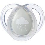 Tommee Tippee Orthodontic Night Time Silicone Pacifiers Night 0-6m Orange⁄Grey(2pcs) (43338095) - Image 3