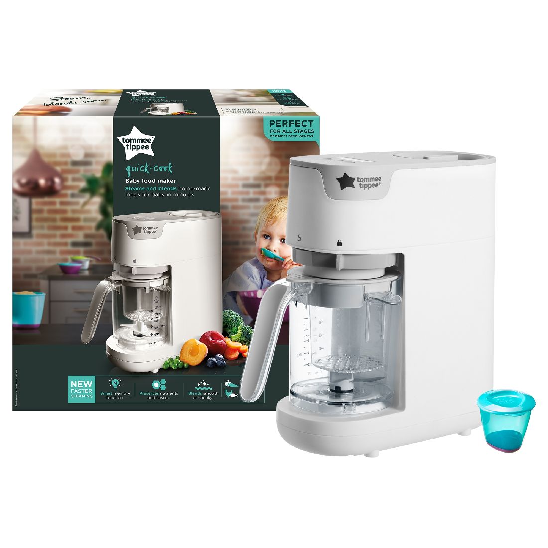 tommee-tippee-Ατμομάγειρας-38-Μπλέντερ-2-σε-1-423238611.jpg Tommee Tippee Ατμομάγειρας & Μπλέντερ 2 σε 1 (42323861) - Image 1