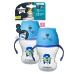 Tommee Tippee Educational Cup Soft Sippee With Spout And Handles 230ml 6m+ Blue (44718211) - Image 2