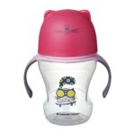 Tommee Tippee Εκπαιδευτικό Κύπελλο Soft Sippee Με Στόμιο Και Λαβές 230ml 6m+ Ροζ (44718311)