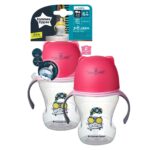 Tommee Tippee Soft Sippee training cup with spout and handles 230ml 6m+ pink (44718311) - Image 2