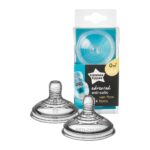 Tommee Tippee Θηλές Σιλικόνης Advanced Anti-Colic-Μεταβλητής Ροής Με Κοπή Σε Σχήμα Χ 0m+2τμχ