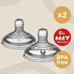 Tommee Tippee Θηλές Σιλικόνης Closer To Nature Για Παχύρευστες Τροφές 6m+Y (42214276) - Image 3