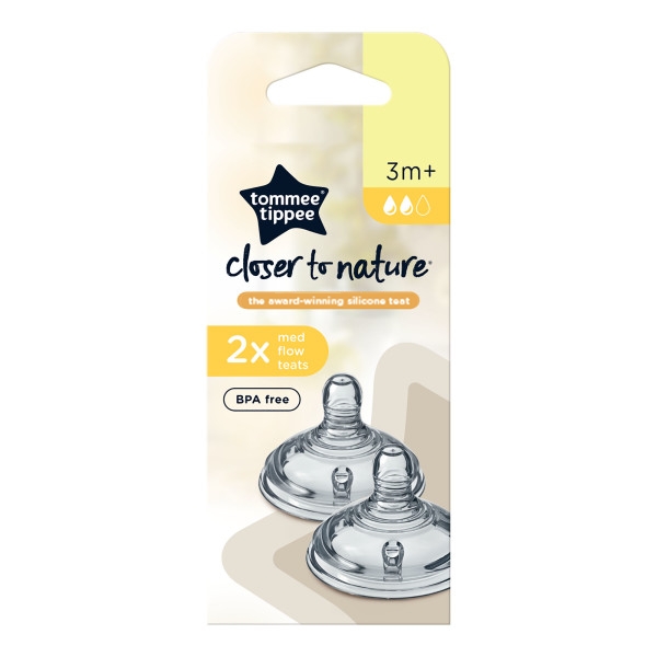 tommee-tippee-Θηλές-Σιλικόνης-closer-to-nature-Μέτριας-Ροής-3m421122521.jpg Tommee Tippee Θηλές Σιλικόνης Closer To Nature - Μέτριας Ροής 3m+(42112252) - Image 1