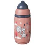 Tommee Tippee Κύπελλο Ισοθερμικό Με Καλαμάκι Ροζ 266ml 12m+ (447825)