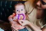 Tommee Tippee Μασητικός Κρίκος Οδοντοφυΐας Μικρό "Κουκουβάγια" Απο Σιλικόνη Μωβ 3m+(436481) - Image 3
