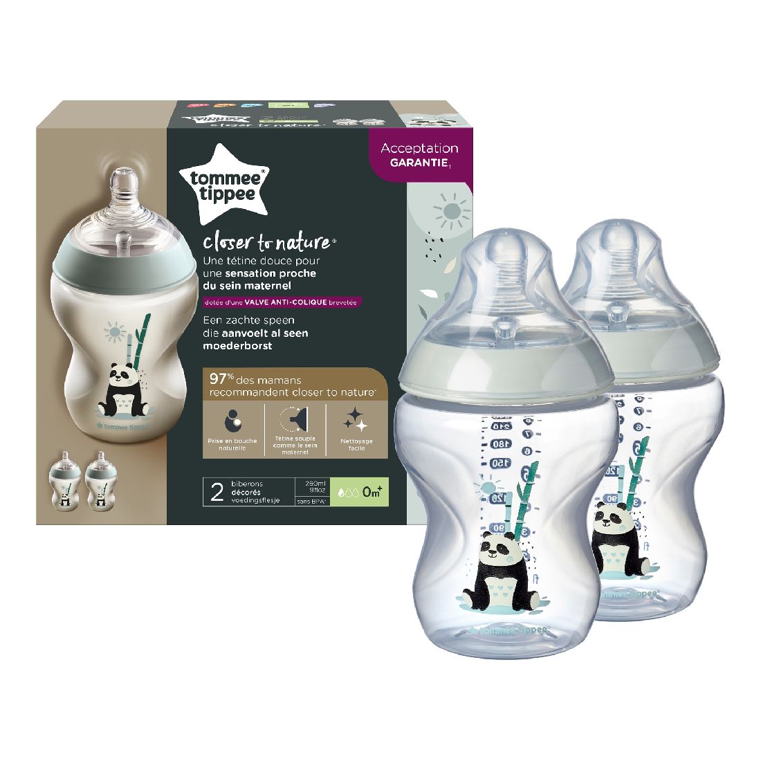 tommee-tippee-Μπιμπερό-closer-to-nature-Μικρής-Ροής-260ml-pip-the-panda-2τμχ-0m422550031.jpg Tommee Tippee Μπιμπερό Closer To Nature Μικρής Ροής 260ml 'Pip the Panda' (2τμχ) 0m+(42255003) - Image 1