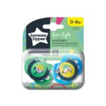Tommee Tippee Silicone Pacifiers FUN 0-6m (2pcs) (43335785)