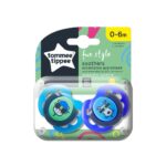 Tommee Tippee Πιπίλες Σιλικόνης FUN 0-6m (2τμχ) Μπλε Αγόρι (43335785)