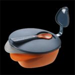 Tommee Tippee Σετ Μπoλ Φαγητού Με Προστατευτικό Καπάκι & Κουτάλι Γκρι⁄Πορτοκαλί 6m+(44671850) - Image 2
