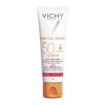 Vichy Capital Soleil Anti-Ageing 3in1 SPF50 Αντηλιακή Κρέμα Προσώπου με Αντιγηραντική Δράση, 50ml