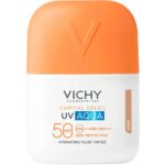 Vichy Capital Soleil UV Aqua Λεπτόρρευστο Ενυδατικό Αντηλιακό Προσώπου με Χρώμα Light SPF50, 50ml
