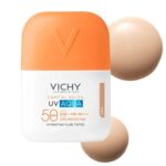 Vichy Capital Soleil UV Aqua Λεπτόρρευστο Ενυδατικό Αντηλιακό Προσώπου με Χρώμα Light SPF50, 50ml - Image 2