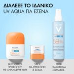 Vichy Capital Soleil UV Aqua Λεπτόρρευστο Ενυδατικό Αντηλιακό Προσώπου με Χρώμα Light SPF50, 50ml - Image 5