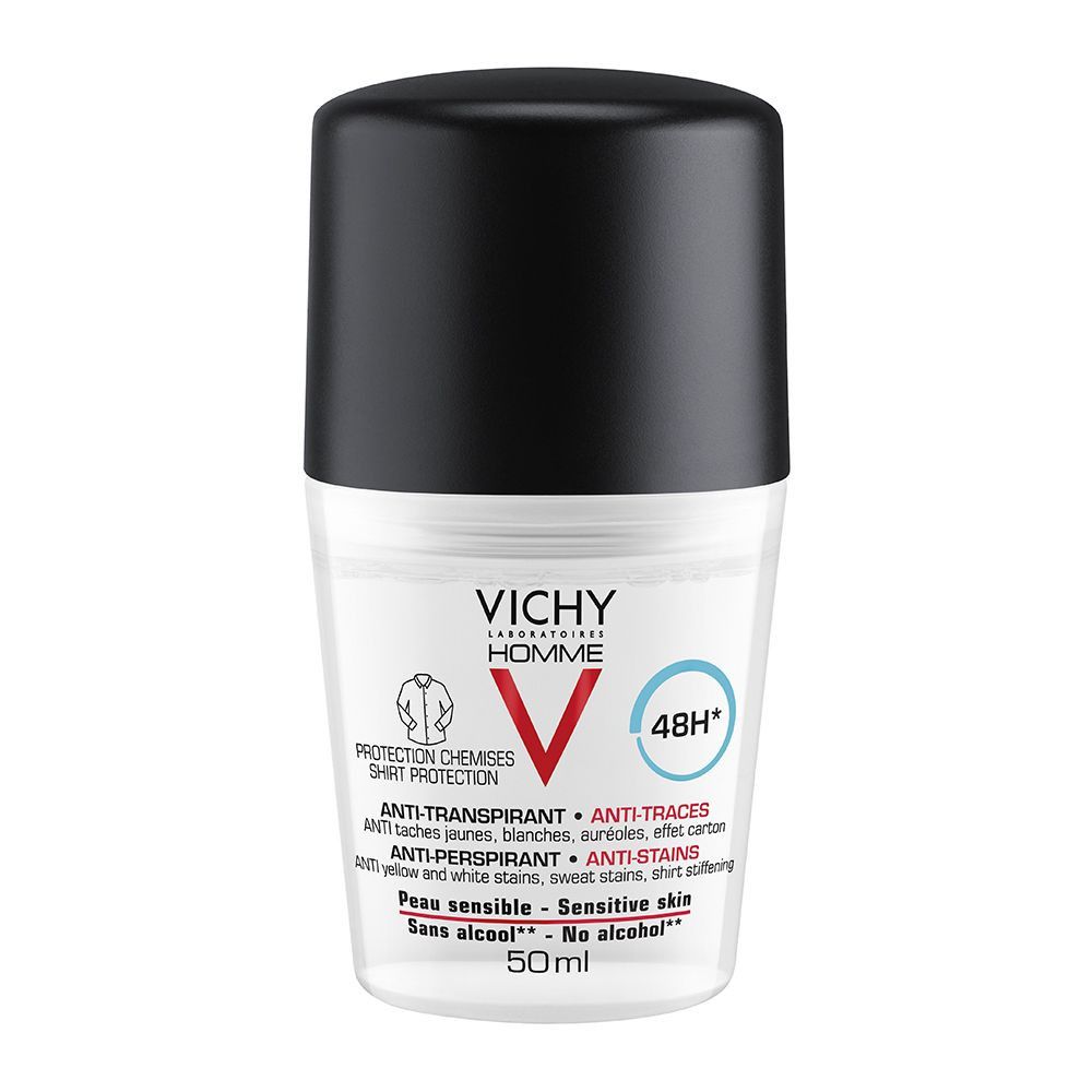 vichy-deodorant-homme-48h-no-trace-roll-on-Ενάντια-στα-Σημάδια-50ml1.jpg Vichy Deodorant Homme 48h 'No Trace' Roll-on Ενάντια στα Σημάδια 50ml - Image 1