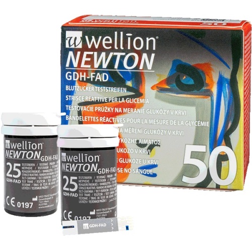 wellion-newton-gdh-fad-Ταινίες-μέτρησης-γλυκόζης-αίματος-50τεμ1.jpg Wellion NEWTON GDH-FAD Ταινίες μέτρησης γλυκόζης αίματος 50τεμ. - Image 1
