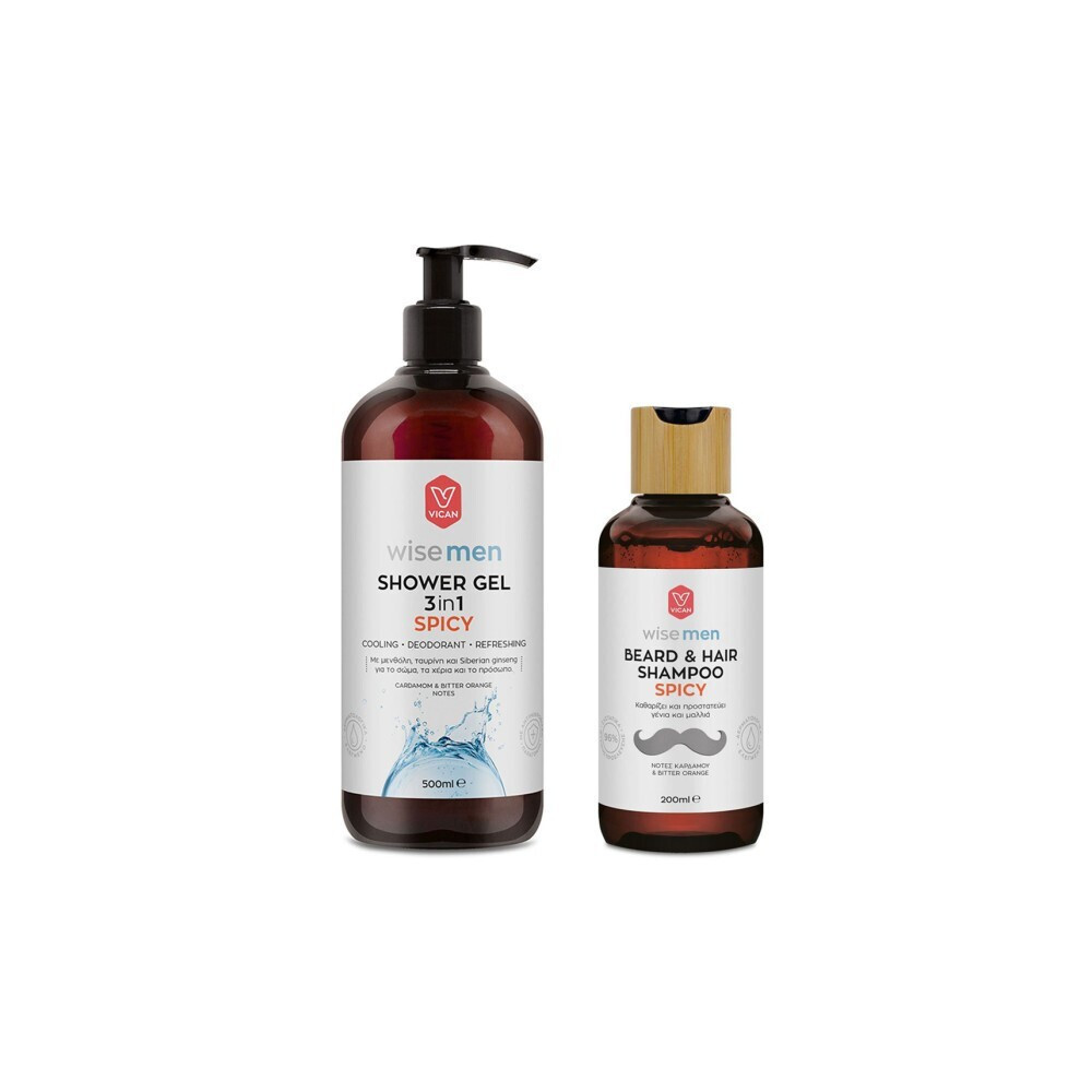 wise-men-shower-gel-3-in1-spicy-500ml-after-shave-lotion-spicy-200ml1.jpg Wise Men Shower Gel 3 IN1 Spicy 500ml + After Shave Lotion Spicy 200ml - Image 1
