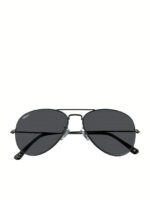 Zippo Men's Sunglasses with Black Metal Frame and Grey Polarized Lens OB36-03 - Image 2