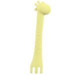 Βρεφικό Κουτάλι Giraffe από Σιλικόνη Κίτρινο - Image 2
