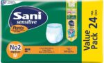 Elastic incontinence underwear Sani Sensitive Pants Value Pack Medium No2 24pcs