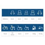 Electric Powered Wheelchair Reinforced - Stand "Angel" 46cm - Image 3