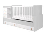 Cot Cradle Lorena Grey for Mattress 72x190cm