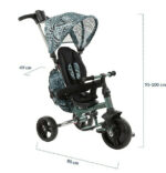 Children's Tricycle Folding, Convertible Tricycle with Parent Handle & Shield Giovi 2022 for 12+ - Image 5