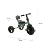 Children's Tricycle Folding, Convertible Tricycle with Parent Handle & Shield Giovi 2022 for 12+ - Image 6