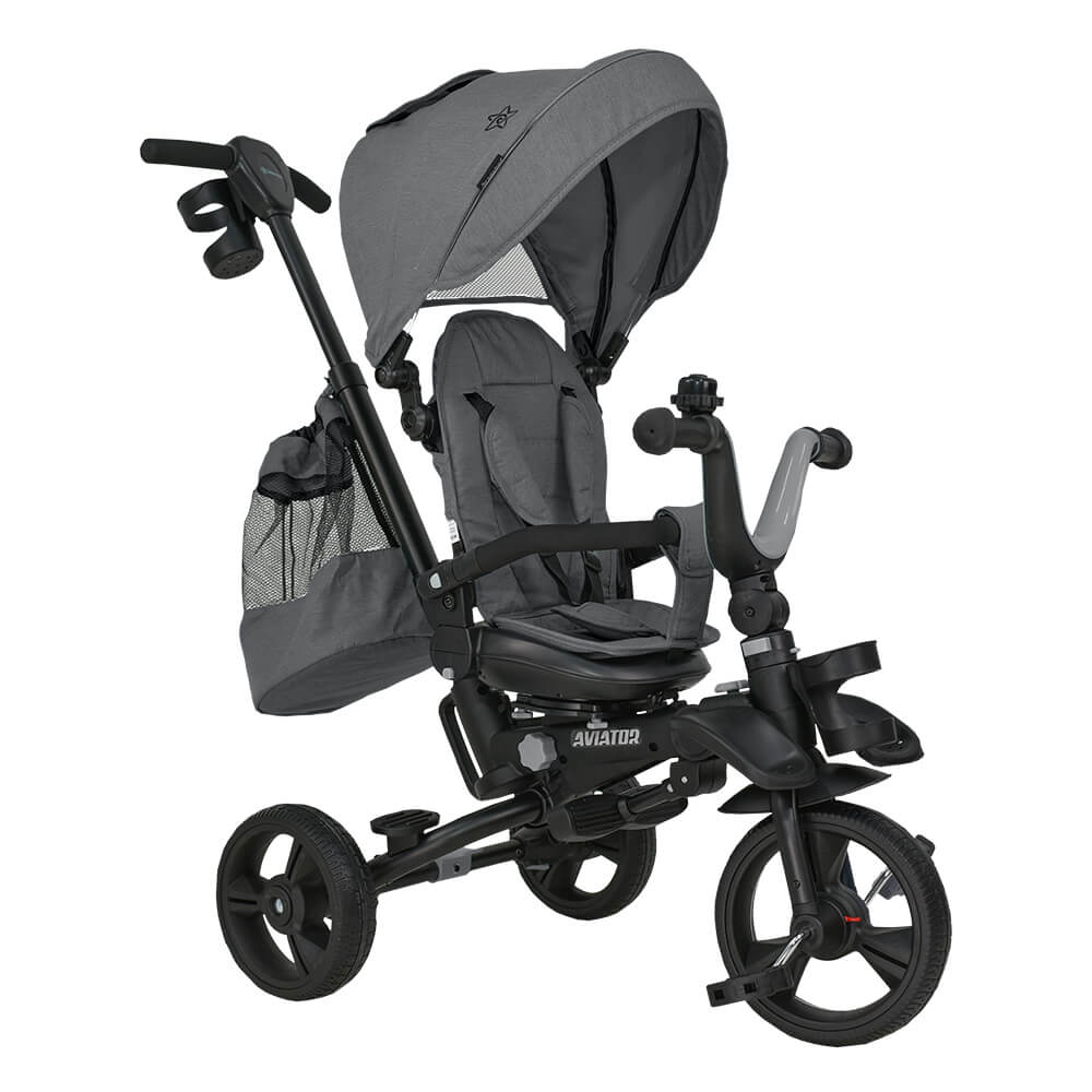 Ποδηλατάκι-Τρίκυκλο-360°-aviator-5-in-1-grey1.jpg Ποδηλατάκι Τρίκυκλο 360° Aviator 5 IN 1 Grey - Image 1