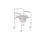 Folding toilet on wheels. Beige (0804456)