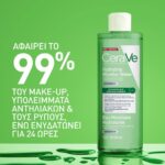 Cerave Hydrating Micellar Water Νερό Καθαρισμού & Ντεμακιγιάζ με 24ωρη Ενυδάτωση 400ml - Image 2