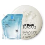 La Roche Posay Lipikar Surgras Cream Wash Refill Anti-Dryness Καθαριστικό Προσώπου & Σώματος, 400ml - Image 4