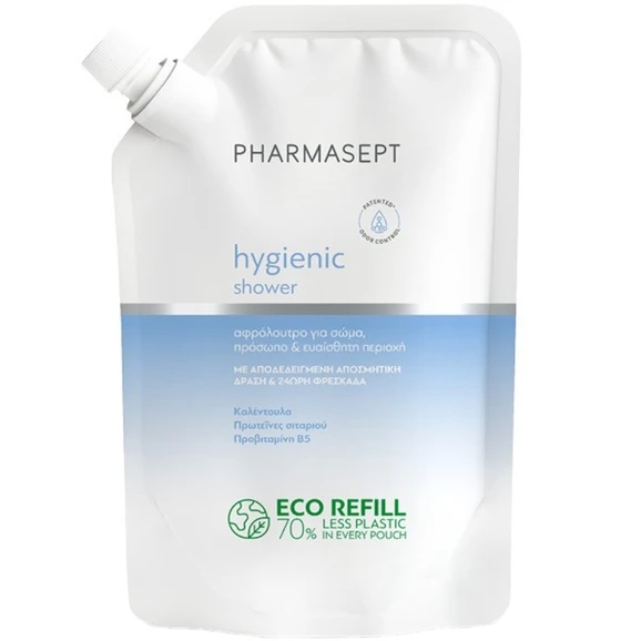 pharmasept-hygienic-shower-refill-Ανταλλακτικό-Αφρόλουτρο-Καθημερινής-Χρήσης-900ml1.jpg Pharmasept Hygienic Shower Refill Ανταλλακτικό Αφρόλουτρο Καθημερινής Χρήσης, 900ml - Image 1