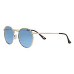Zippo Eyewear Γυαλιά Ηλίου με Ασημί Μεταλλικό Σκελετό και Μπλε Καθρέφτη Φακό OB130-08