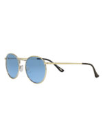 Zippo Eyewear Sunglasses with Silver Metal Frame and Blue Mirror Lens OB130-08