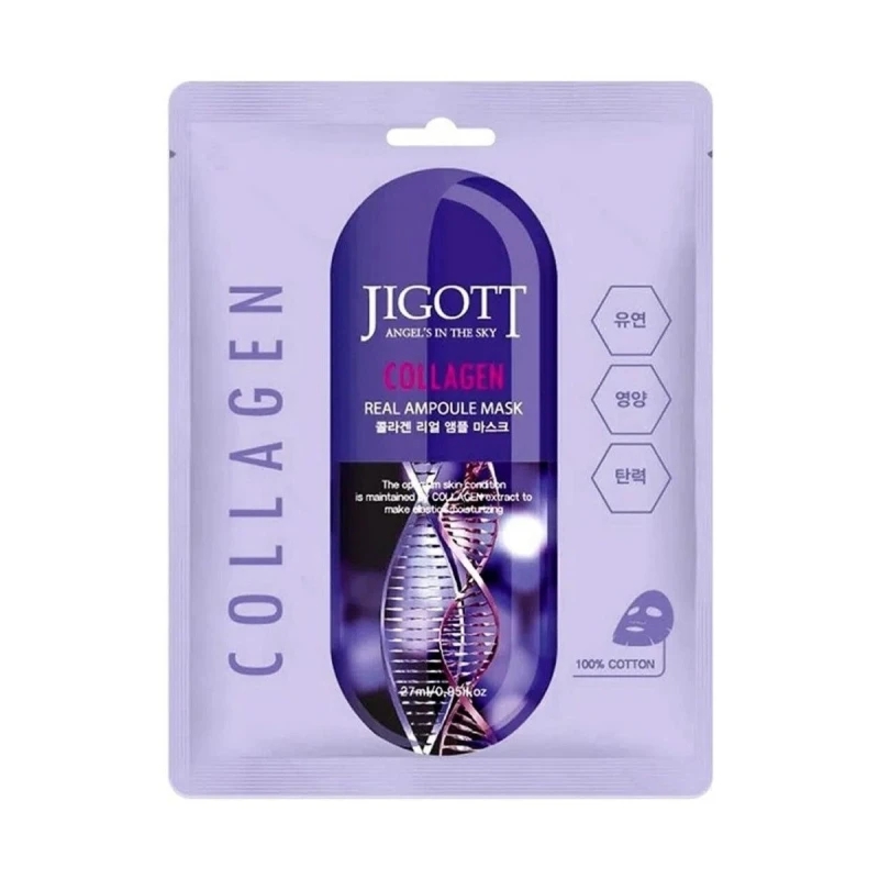 jigott-collagen-real-ampoule-mask-Μάσκα-Προσώπου-με-Κολλαγόνο-27ml1.jpg Jigott Collagen Real Ampoule Mask Μάσκα Προσώπου με Κολλαγόνο 27ml - Image 1