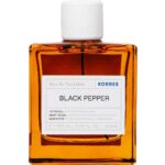 Korres Eau De Toilette Black Pepper Ανδρικό Άρωμα με Ζεστές, Πικάντικες & Ξυλώδεις Νότες, 100ml