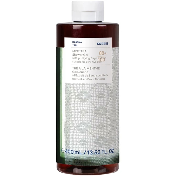 korres-mint-tea-shower-gel-Αφρόλουτρο-με-Άρωμα-Πράσινο-Τσάι-400ml1.jpg Korres Mint Tea Shower Gel Αφρόλουτρο με Άρωμα Πράσινο Τσάι, 400ml - Image 1