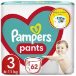 Pampers Active Baby Pants Jumbo Pack Νο3 (6-11kg) Πάνες Βρακάκι 62τεμ