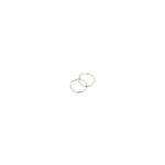 RO Accessories Σκουλαρίκι Κρίκος Ασημί 20mm