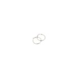 RO Accessories Σκουλαρίκι Κρίκος Ασημί 30mm