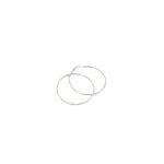 RO Accessories Σκουλαρίκι Κρίκος Ασημί 60mm