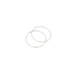 RO Accessories Σκουλαρίκι Κρίκος Ασημί 70mm