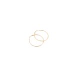 RO Accessories Σκουλαρίκι Κρίκος Χρυσός 50mm