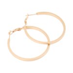 RO-RO Accessories Σκουλαρίκια Κρίκος Ματ Χρυσός 40mm