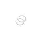 RO-RO Accessories Σκουλαρίκι Κρίκος Ασημί 40mm